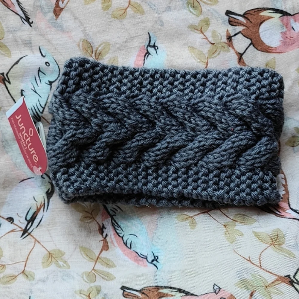 Headband Winter Ear Neck Warmer Cable Knit Crocheted Yarn Soft NWT PICK COLOR